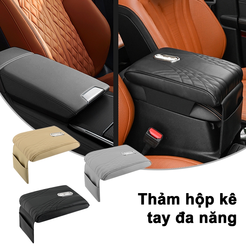 Hộp đệm Tỳ Tay Ô Tô SEAMETAL Bọc Da Nhét Kẽ Ghế Tiện Dụng Cao Cấp Cho Mọi Dòng Xe Hơi (nhiều màu sắc)
