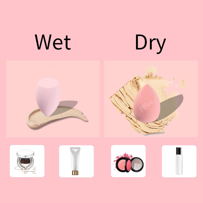 Ảnh Mút trang điểm/ Hộp 4 mút trang điểm PFFEE tán phấn nền tiện lợi 4