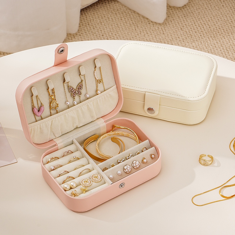 Casegrace Hộp Trang Sức Người Tổ Chức Du Lịch Hộp Trang Sức Cho Bông Tai Vòng Cổ Nhẫn Trang Sức Hộp Bảo Quản Quà Tặng