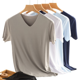 Áo thun thể thao ngắn tay Gksss Vải cổ chữ V khô nhanh thời trang xuân hè nam size M-5XL