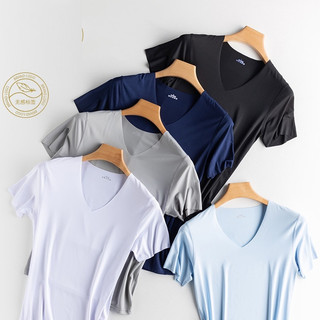 Áo thun thể thao ngắn tay Gksss Vải cổ chữ V khô nhanh thời trang xuân hè nam size M-5XL