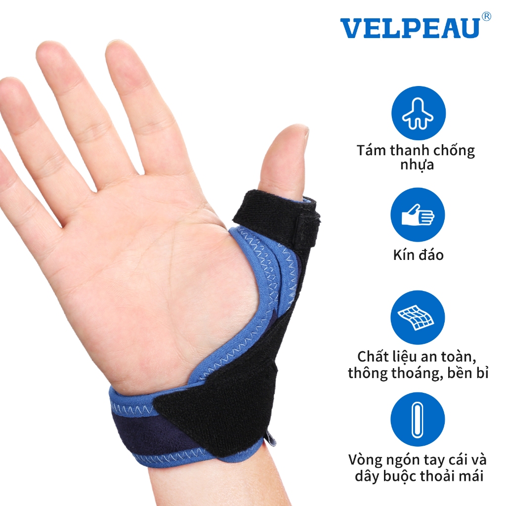 Ảnh Dụng cụ hỗ trợ ngón cái VELPEAU-CMC đầu ngón tay Spica, được sử dụng để giảm đau, viêm khớp, viêm cơ, bong gân, trật khớp, cổ tay và băng đeo cố định ngón cái, dây đeo cổ tay 1