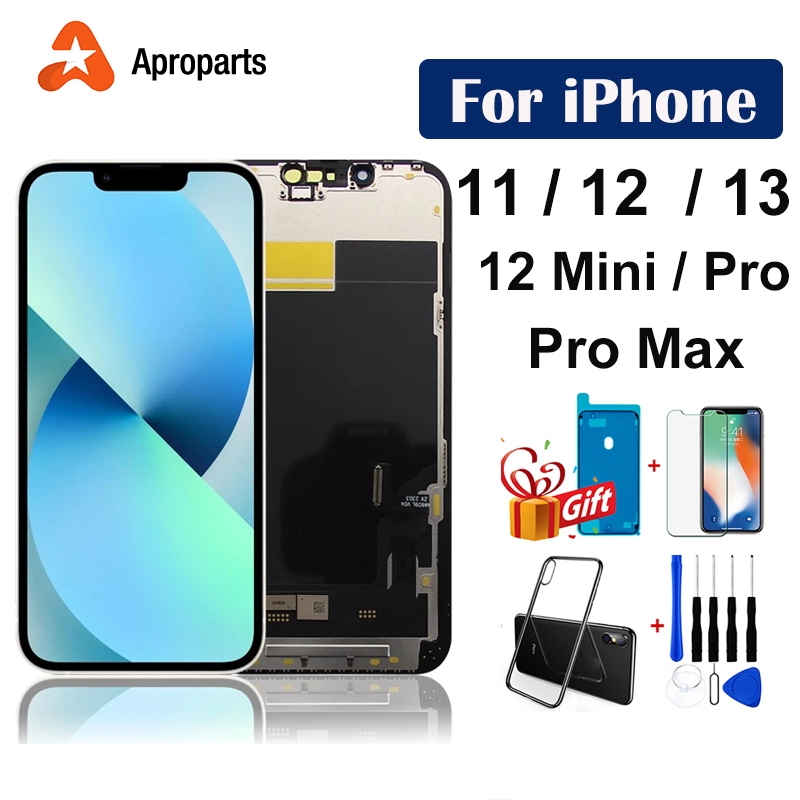 OLED Cho iPhone 11 12 13 Mini 14 Pro Plus X XR XS Max Màn Hình LCD 3D Bảng Điều Khiển Cảm Ứng Bộ Số Hóa Mặt ID Thay Thế | BigBuy360 - bigbuy360.vn