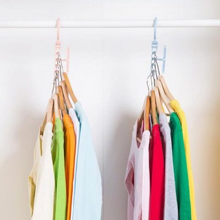 Móc chùm nhựa vuông 32 kẹp phơi tất đồ lót đồ sơ sinh gấp gọn đa năng Square plastic hanger【Chiosala12】