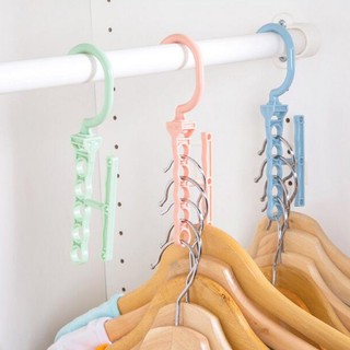 Móc chùm nhựa vuông 32 kẹp phơi tất đồ lót đồ sơ sinh gấp gọn đa năng Square plastic hanger【Chiosala12】