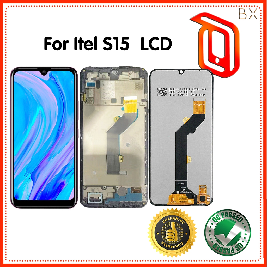 6.10 inch Cho Itel S15 Full Màn Hình LCD Màn Hình Cảm Ứng Bộ Số Hóa Lắp Ráp Thay Thế / Có Khung Cho S15 LCD