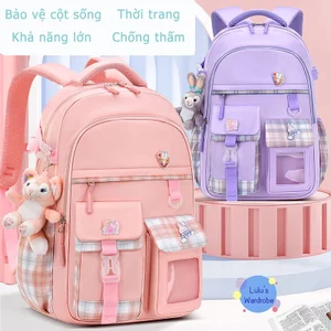 Balo đi học cho bé cấp 1 chống gù - Balo tiểu học chống gù cho bé học sinh tiểu học chất liệu vải Oxford cao cấp