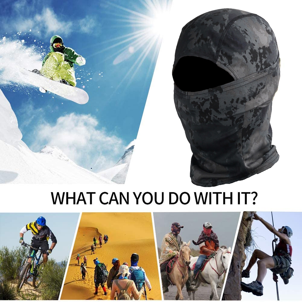 Mặt nạ Bandana Hood Mũ đội đầu để huấn luyện Đi xe đạp Trượt băng Săn bắn Balaclava chống gió