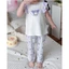 90-140cmBé Gái Mỏng Hoạt Hình Lụa Băng Chống Muỗi Quần Kuromi Giai Điệu Mùa Hè Nhà Quần Ống hẹp