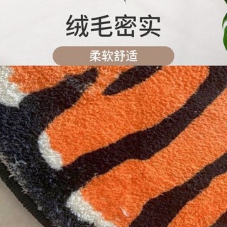 Dày Giả Cashmere Béo Hổ Sàn Thảm Trẻ Em Đầu Giường Chăn Hoạt Hình Hình Đặc Biệt Thảm Trải Sàn Thấm Hút Thảm Phòng Tắm