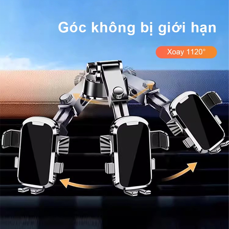 Giá đỡ điện thoại ô tô SEAMETAL Cốc hút Điều khiển trung tâm Giá đỡ điện thoại 360° Giá đỡ điện thoại thông minh điều chỉnh miễn phí Blacket