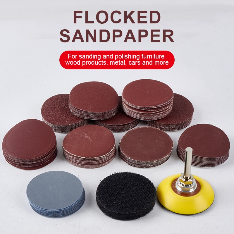 Seametal 123 Chiếc 2 Inch Đĩa Chà Nhám Tròn Miếng Lót 60-3000 Grit Mài Mòn Đánh Bóng Giấy Nhám Bộ Dụng Cụ Xoay Giấy Nhám Phụ Kiện