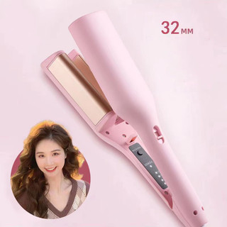 Máy uốn tóc Hippie cỡ lớn 32mm kiểu Pháp Tạo kiểu sóng Chất liệu gốm sứ chất lượng cao