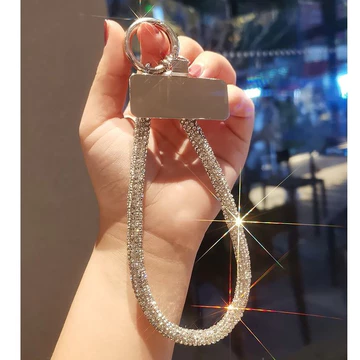 Phụ Kiện Điện Thoại Di Động Full Kim Cương Dây Điện Thoại Di Động Nữ ins Ánh Sáng Sang Trọng Nhỏ Hương Thơm Ngắn Phong Cách Chống Sốc Di Động Treo Cổ Tay Vỏ Điện Thoại Đa Năng Slin