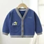 Áo khoác cardigan dệt kim màu trơn thời trang xuân thu cho bé