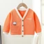 Áo khoác cardigan dệt kim màu trơn thời trang xuân thu cho bé
