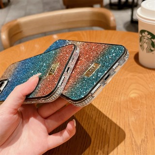 Vỏ kim cương giả lấp lánh Gradient sang trọng cho Samsung Galaxy Note 10 20 S10 S20 S21 S22 S23 + Plus Ultra Pro Ốp điện thoại thời trang Bling Ốp điện thoại cứng chống sốc