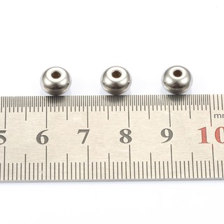 Thép không gỉ miếng đệm phụ kiện trang sức Oblate rời, dùng làm hạt bàn tính DIY handmade
