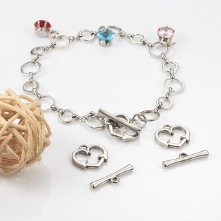 Thép không gỉ Love OT Buckle Phụ kiện trang sức DIY OT Clasps Chất liệu thủ công