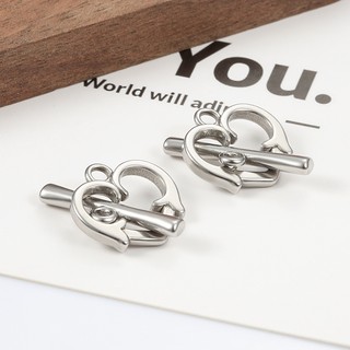 Thép không gỉ Love OT Buckle Phụ kiện trang sức DIY OT Clasps Chất liệu thủ công