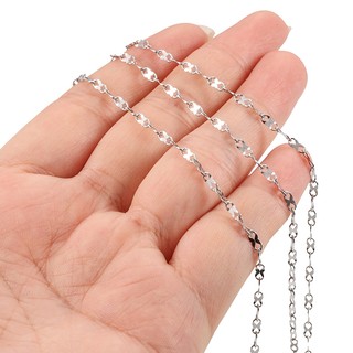 Dây chuyền phẳng bằng thép không gỉ DIY Dây chuyền trang sức Phụ kiện thủ công