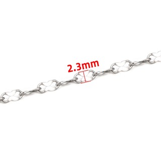 Dây chuyền phẳng bằng thép không gỉ DIY Dây chuyền trang sức Phụ kiện thủ công