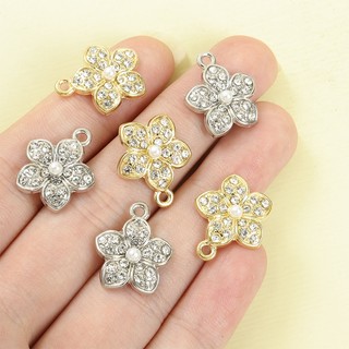 10 Chiếc Ngọc Trai Tinh Tế & Kim Cương Giả Kẻ Sọc Sakura Hoa Anh Đào Quyến Rũ Nữ Hẹn Hò Hàng Ngày Mặc Phụ Kiện Trang Sức Thanh Lịch Bông Tai Vòng Cổ DIY Mặt Dây Hoa Năm Cánh Sáng Bóng