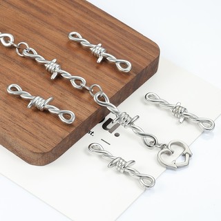 Phụ kiện mặt dây chuyền hình đặc biệt bằng thép không gỉ cho trang sức DIY Kết nối Twist Mặt dây chuyền nhỏ