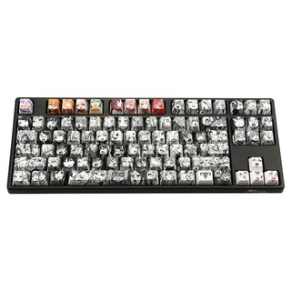 123 Phong Cách Chìa Khóa Ahegao Keycap PBT Thăng Hoa Anime Nhật Bản Keycap Cho Anh Đào Gateron Filco Kailh