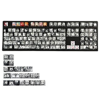 123 Phong Cách Chìa Khóa Ahegao Keycap PBT Thăng Hoa Anime Nhật Bản Keycap Cho Anh Đào Gateron Filco Kailh