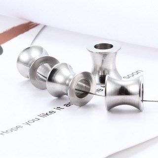 Thép không gỉ 18K Vàng xuyên lỗ Hạt hình Trumpet Phụ kiện trang sức DIY