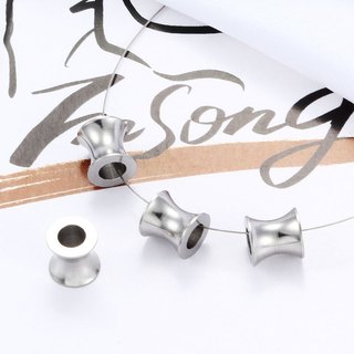Thép không gỉ 18K Vàng xuyên lỗ Hạt hình Trumpet Phụ kiện trang sức DIY