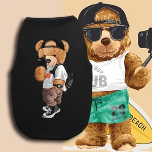 Xu hướng thời trang thú cưng In hình Tank Top Quần áo thoải mái cho mèo / chó mới