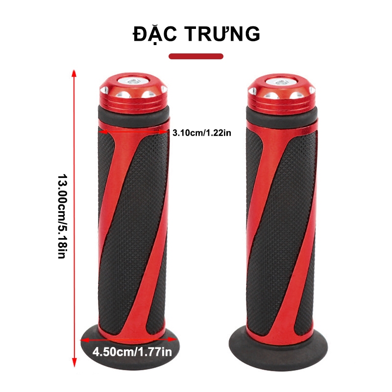 Bao tay tay nắm cho xe máy SEAMETAL Xe Máy Xe Đạp Mềm Chống Trơn Trượt Tay  ( 1 Cặp )