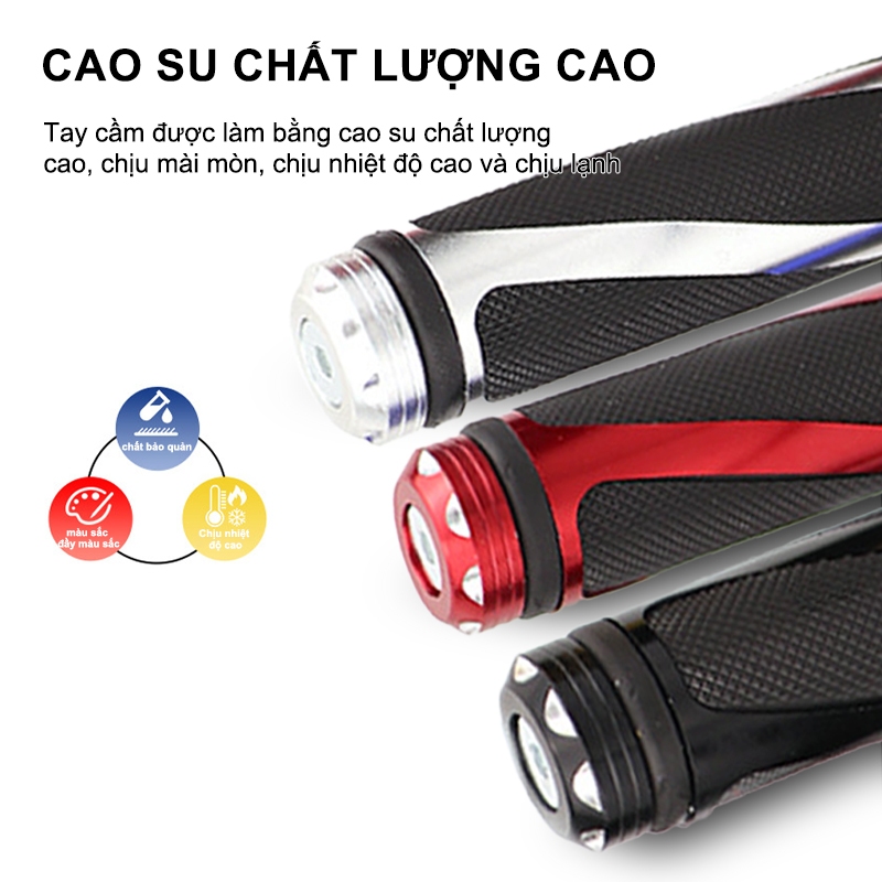 Bao tay tay nắm cho xe máy SEAMETAL Xe Máy Xe Đạp Mềm Chống Trơn Trượt Tay  ( 1 Cặp )