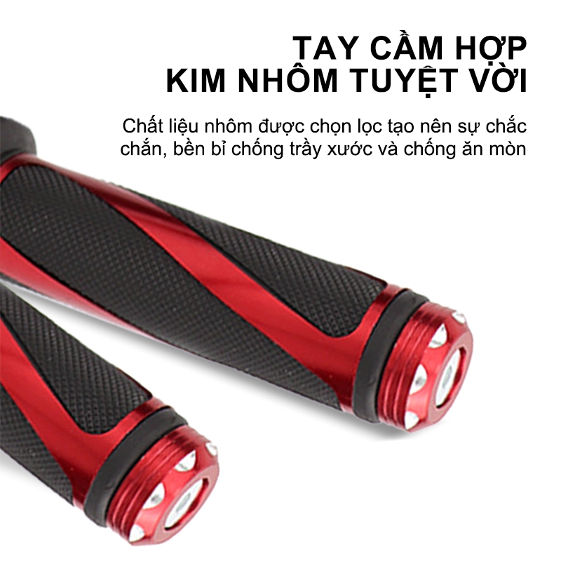 Bao tay tay nắm cho xe máy SEAMETAL Xe Máy Xe Đạp Mềm Chống Trơn Trượt Tay  ( 1 Cặp )