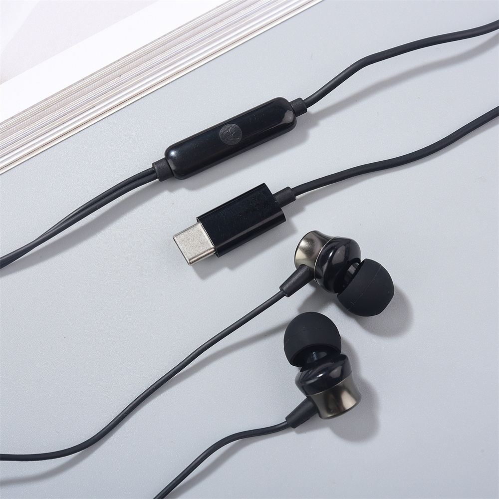 Mới Chính Hãng Loại C Tai Nghe In-Ear Có Dây USB C Tai Nghe Kỹ Thuật Số Có Mic Cho Motorola Moto Edge 40 30 Pro Ultra Neo X30 X40 S30