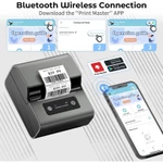 Phomemo M221 Máy in nhãn di động Hỗ trợ in nhãn dán mã vạch nhiệt Bluetooth rộng 20-80mm Tương thích với PC và điện thoại, tuyệt vời cho doanh nghiệp / gia đình sử dụng Máy in nhãn di động , máy in nhiệt cầm tay nhỏ gọn, in mã vạch và mã QR — ảnh 4