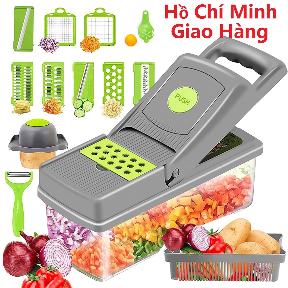 Máy cắt rau củ đa chức năng dụng , 8 Lưỡi Dao Cắt đồ bào rau củ đa năng ...