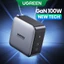 Bộ sạc tường USB C UGREEN 100W, Khối sạc có thể gập lại Nexode GaN 2 cổng Tương thích với MacBook Pro / Air, iPad Pro / Mini, iPhone, Dell XPS, Samsung Galaxy S24 Ultra, Pixel và hơn thế nữa