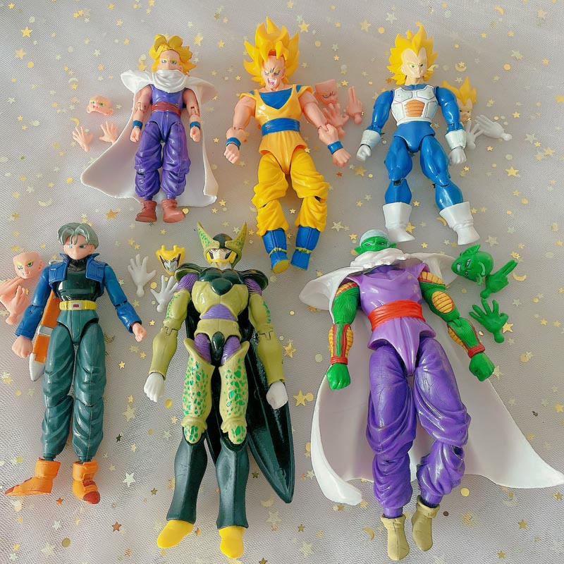 6 Cái / bộ 12cm Dragon Ball Z Super Saiyan Son Goku Anime Hình Son ...