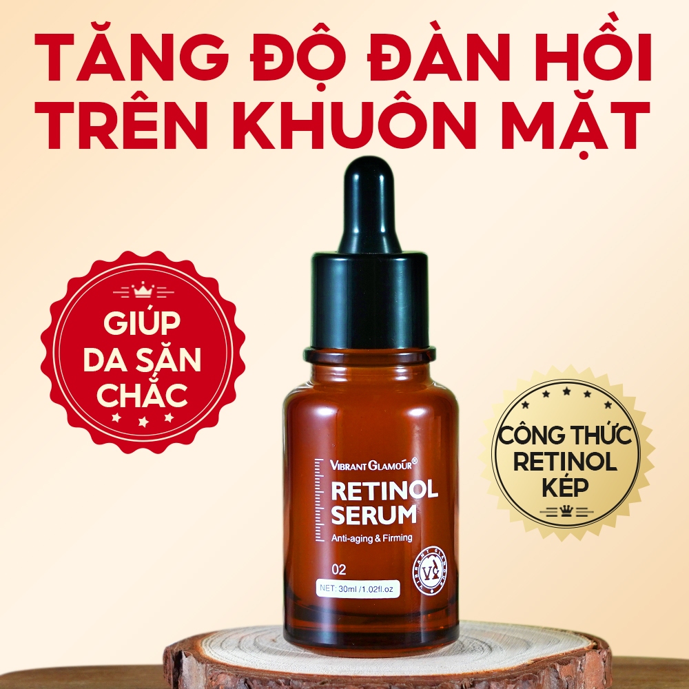 Ảnh 2.5% Gấp Đôi Retinol Tinh Chất VIBRANT GLAMOUR Chống lão hóa Giảm nếp nhăn Da săn chắc Làm sáng vết thâm 30ml 1