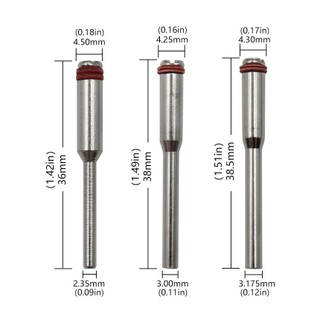 8 Chiếc Dremel Phụ Kiện 3 Mm Thu Nhỏ Kẹp Kết Nối Đòn Bẩy Đánh Bóng Bánh Xe Mandrel Cắt Bánh Xe Giá Đỡ Cho Dụng Cụ Xoay