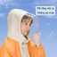 Áo mưa trẻ em phong cách Preppy Áo mưa trẻ em đi học Poncho toàn thân chống thấm nước với vị trí túi đi học