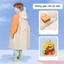 Áo mưa trẻ em phong cách Preppy Áo mưa trẻ em đi học Poncho toàn thân chống thấm nước với vị trí túi đi học