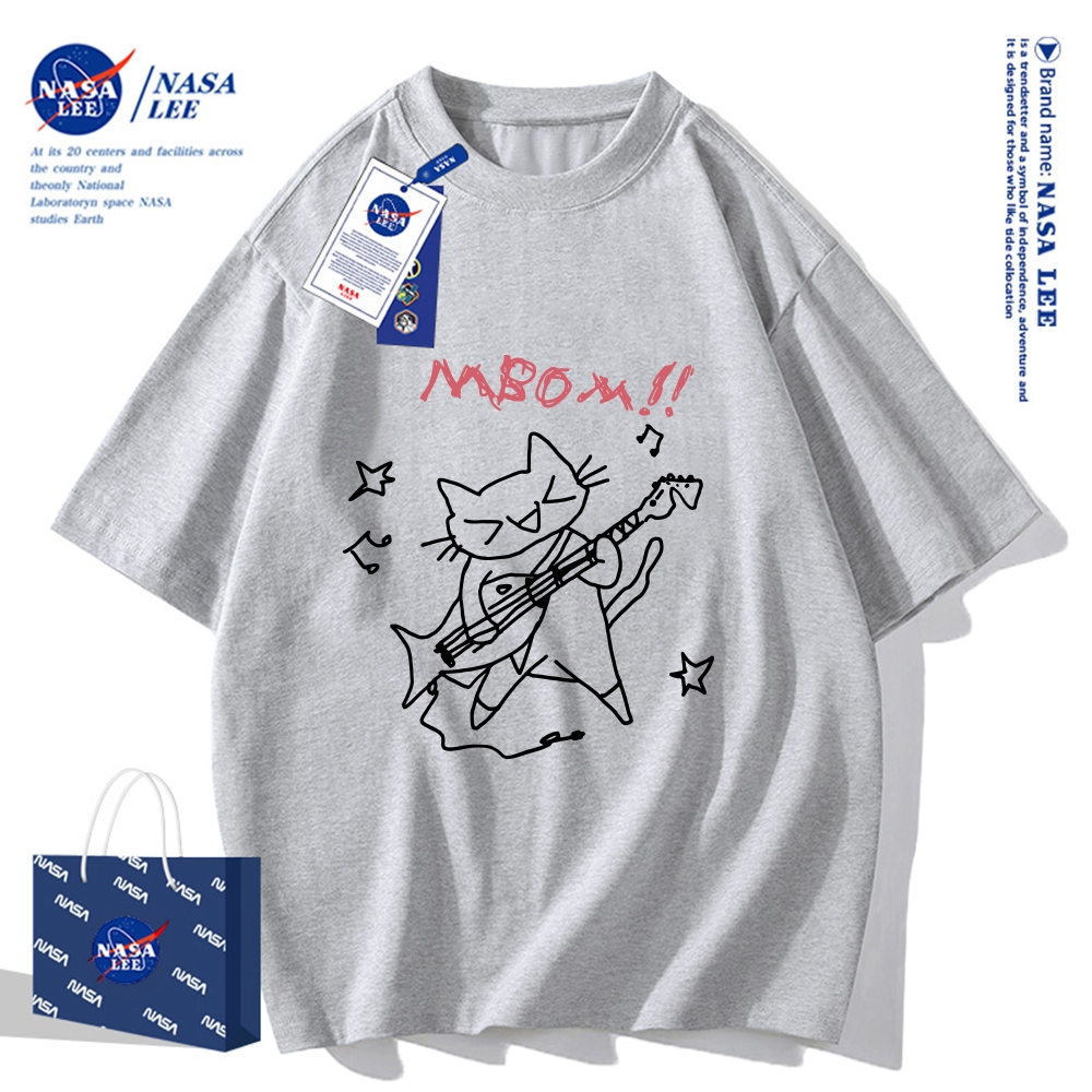 Nasa Joint Áo thun ngắn tay Nam Nữ Xu hướng thời trang Mùa hè 2026 Phong cách mới Rời Cặp đôi Áo thun nửa tay