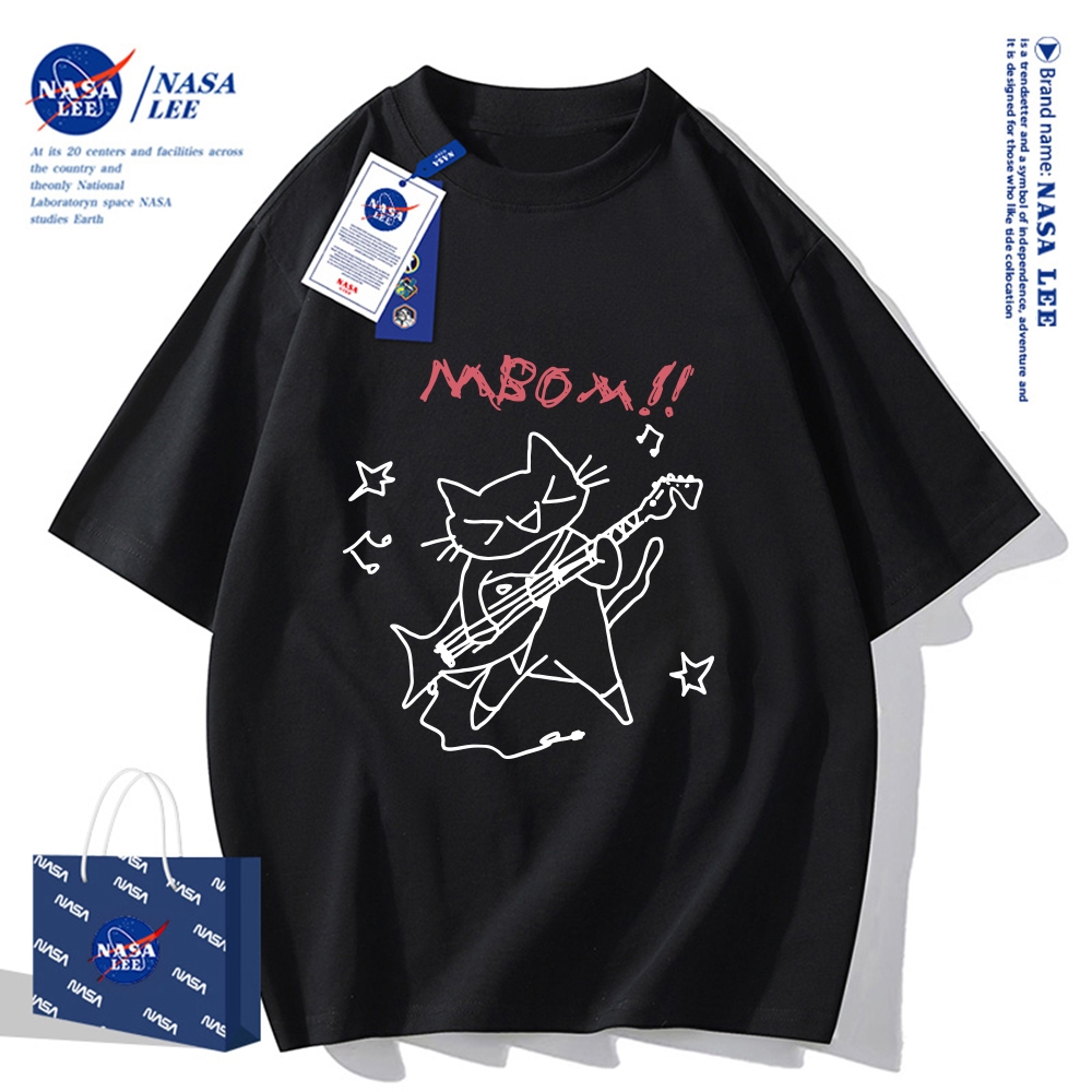 Nasa Joint Áo thun ngắn tay Nam Nữ Xu hướng thời trang Mùa hè 2026 Phong cách mới Rời Cặp đôi Áo thun nửa tay