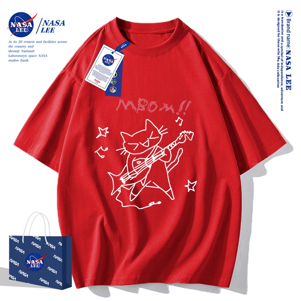 Nasa Joint Áo thun ngắn tay Nam Nữ Xu hướng thời trang Mùa hè 2026 Phong cách mới Rời Cặp đôi Áo thun nửa tay