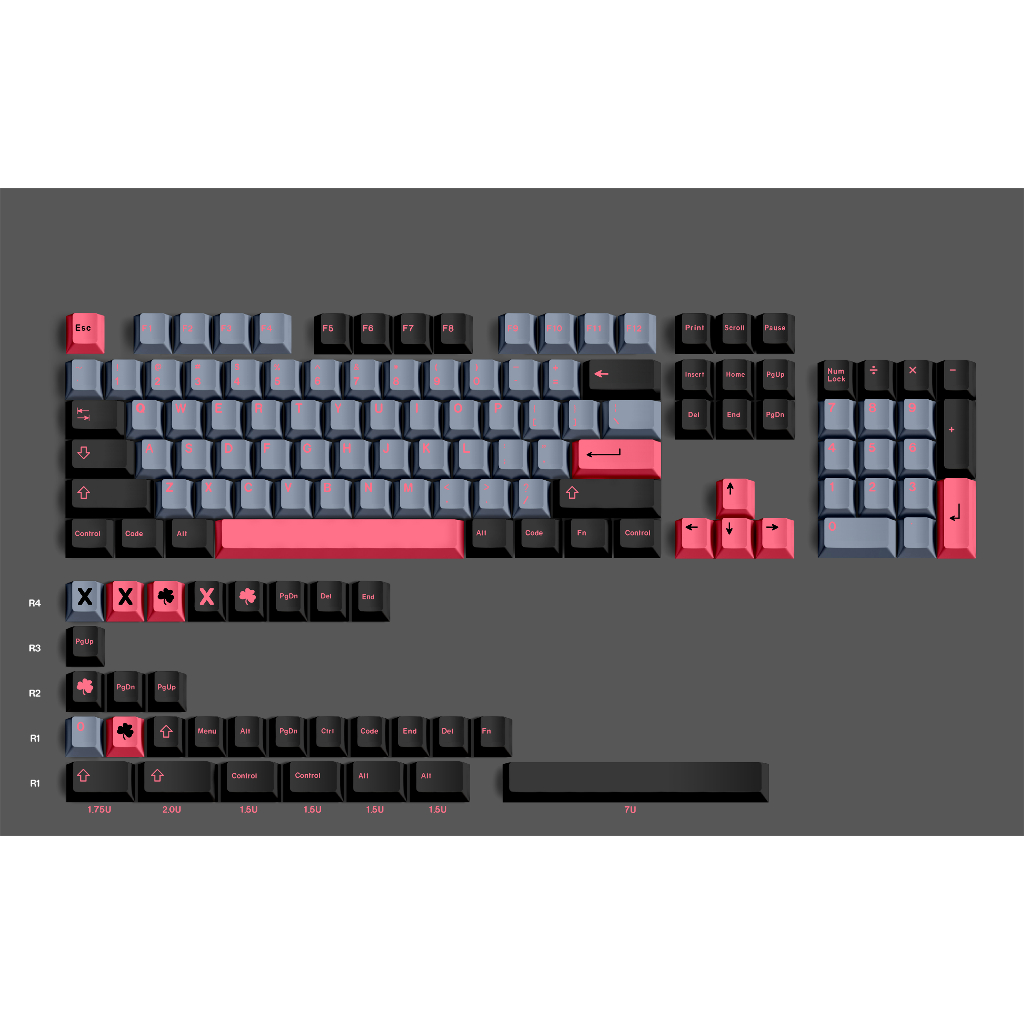 Gmk 8008 Keycap 134 Phím Chất Liệu PBT Cherry Profile DYE-SUB Cá Tính ...