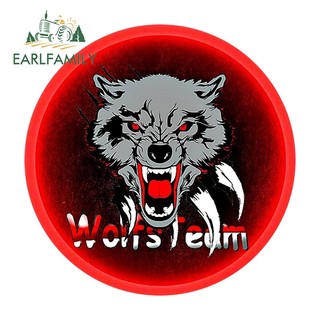 EARLFAMILY 13cm Hổ Trắng Đáng Sợ Xe Miếng Dán Chống Nắng Cản Người Cắm Trại Đồ Họa Chống Thấm Nước Decal Tắc Xước Thời Trang Vinyl Xe Bọc